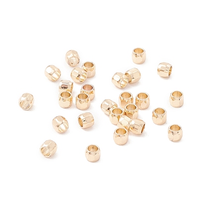 Brass Beads, Long-Lasting Plated, Rondelle