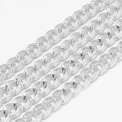 Chaînes de gourmette texturées en aluminium non soudées