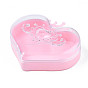 Polystyrene Plastic Bead Containers, Candy Treat Gift Box, for Wedding Party Packing Box, Heart with Crown