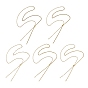 Adjustable 304 Stainless Steel Slider Chains Lariat Necklaces Makings, with Brass Beads