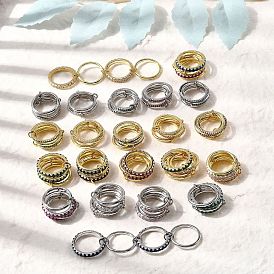 Латунные микро проложить пальцев кольца кубического циркония, штабелируемые кольца, стойки покрытие, долговечный, без кадмия и без свинца