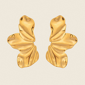 Серьги-гвоздики в форме крыльев бабочки из нержавеющей стали