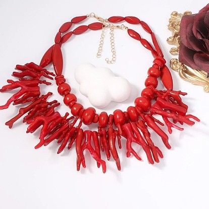 Ожерелья из смоляных бусин для женщин, золотые