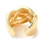 Brass Open Cuff Rings, Braided Hollow Ring
