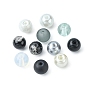 375Pcs 15 Style Imitation Jade & Pearl & Baking Painted Glass Beads, for Beading Jewelry Making, Round