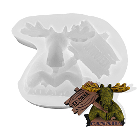 Christmas Canadian Reindeer DIY Candle Silicone Molds, for Scented Candle Making