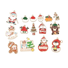 Рождественские эмали сплава подвески, золотой свет