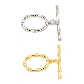 Laiton fermoirs toggle, sans cadmium et sans nickel et sans plomb, ovale