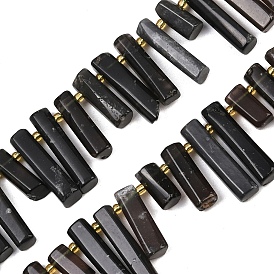 Бусины из натурального тектита, колонка