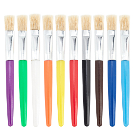 Nbeads Bristle Paint Brush, Plastic Handle