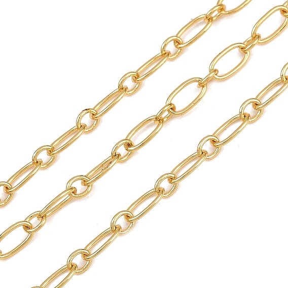 Латунные овальные звенья цепи, пайки, без кадмия, без никеля и без свинца, с катушкой