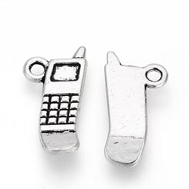 Tibetan Style Alloy Pendants, Mobile Phone, Cadmium Free & Lead Free