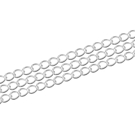 925 Sterling Silver Curb Chains, Soldered