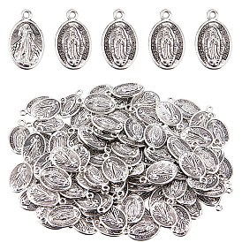 100 шт. Подвески из сплава в тибетском стиле, без кадмия и без свинца, прелести девы марии