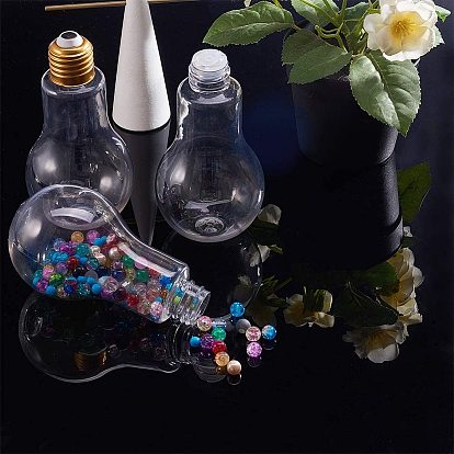 Creative Plastic Light Bulb Shaped Bottle, Party Decor