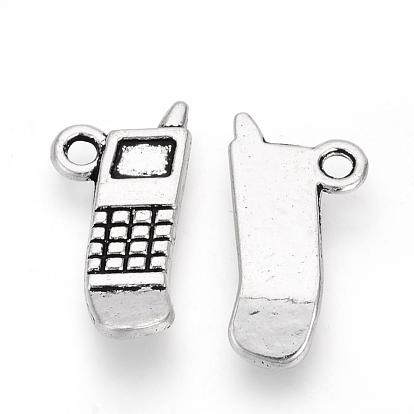 Tibetan Style Alloy Pendants, Mobile Phone, Cadmium Free & Lead Free