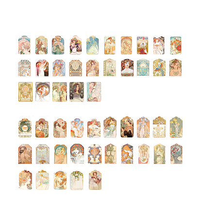 Бумажные закладки, закладки в винтажном стиле для книголюба, прямоугольник с рисунком животного/растения/человека