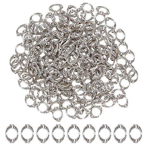 200шт. овальная оправа из сплава в тибетском стиле, без кадмия и без свинца