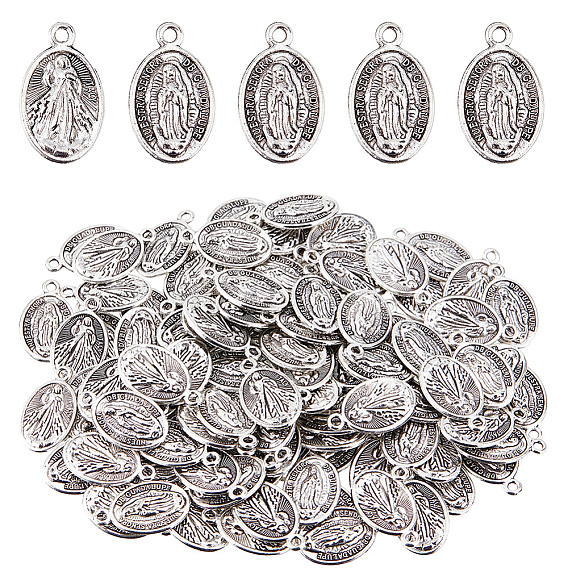 100 шт. Подвески из сплава в тибетском стиле, без кадмия и без свинца, прелести девы марии