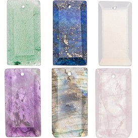 Драгоценный камень подвески, прямоугольные