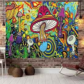 Mushroom Polyester Wall Hanging Tapestry, for Bedroom Living Room Decoration, Rectangle