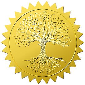 12 листы самоклеящиеся наклейки с тиснением золотой фольгой, круглые точки медаль декоративные наклейки для печати конверта карты