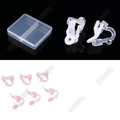 40 piezas 2 accesorios de aretes de clip de plástico de colores