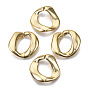 CCB Plastic Linking Rings, Quick Link Connectors, For Jewelry Curb Chains Making, Twist