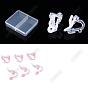 40Pcs 2 Colors Plastic Clip-on Earring Findings