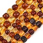 Two Tone Natural Amber Beads Strands, Nuggets, Tumbled Stone