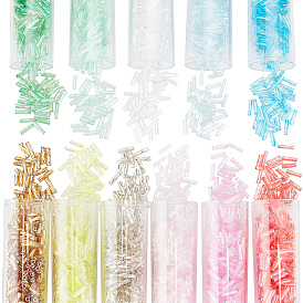 2200шт 11 цвета стеклянные бусины-скрутки, круглое отверстие