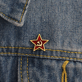 Коммунистические булавки серп и молот - символы СССР для коллекционеров