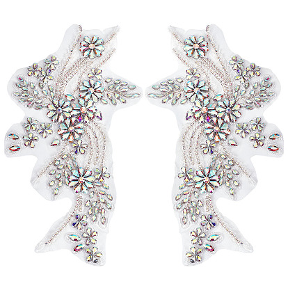 Аппликации из полиэфирного стекла и страз