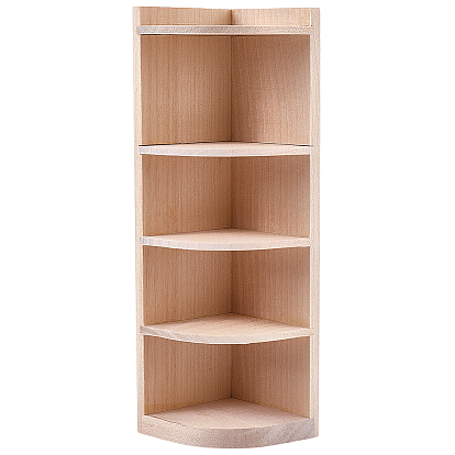 Wood Display Decorations, Rectangle Mini Cabinet, Dollhouse Micro Landscape Decoration Accessories