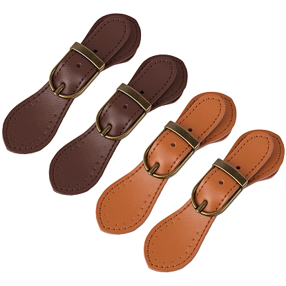 4шт. 2 цвета кожаные пряжки-застежки, для сумки свитер куртка пальто, аксессуары для шитья своими руками