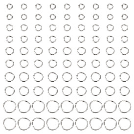 2000 шт. 5 стили 304 соединительные кольца из нержавеющей стали, открытые кольца прыжок