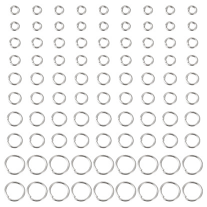 2000 шт. 5 стили 304 соединительные кольца из нержавеющей стали, открытые кольца прыжок