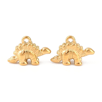 304 Stainless Steel Pendants,  Dinosaur Charm, Ion Plating(IP)