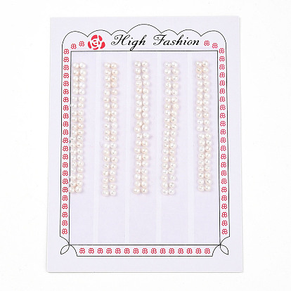 Сорт 3бусины из натурального культивированного пресноводного жемчуга, половине просверлил, полукруглые бусины