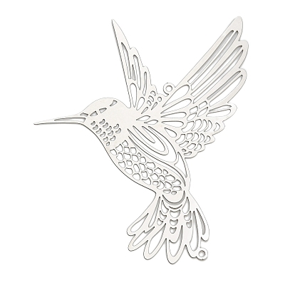 201 подвески для соединителей из нержавеющей стали, вырезанные лазером, ссылки бабочки, гравированные металлические украшения, не тускнеет