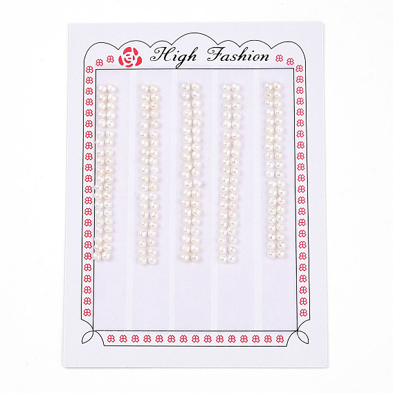 Сорт 3бусины из натурального культивированного пресноводного жемчуга, половине просверлил, полукруглые бусины