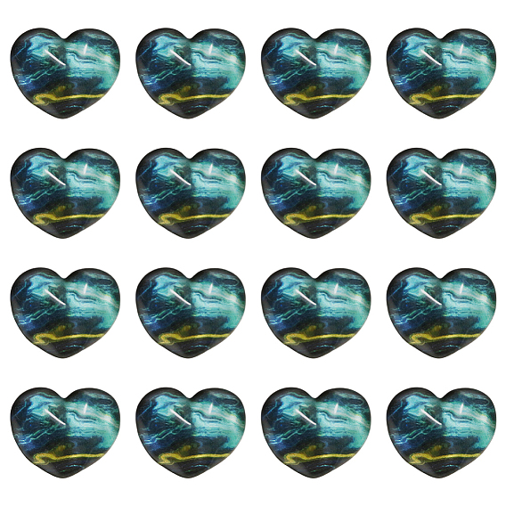 40 шт. кабошоны лэмпворк, сердце