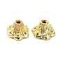 Rack Plating Brass Bead Caps, Long-Lasting Plated, Lead Free & Cadmium Free, Flower