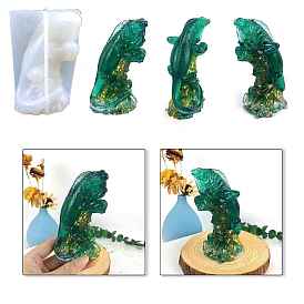 Chameleon Shape DIY Silicone Molds, Display Decoration Molds, Resin Casting Molds, for UV Resin, Epoxy Resin Craft Making