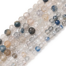 Brins de perles en pierre naturelle k 2, ronde, facette