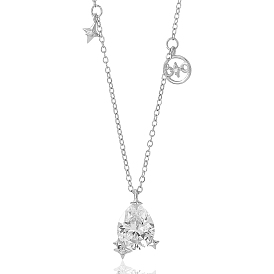925 ожерелье с подвеской из стерлингового серебра с цирконом 12 ожерелье с подвеской в виде созвездия, ювелирные изделия, подарки на годовщину дня рождения для женщин и мужчин