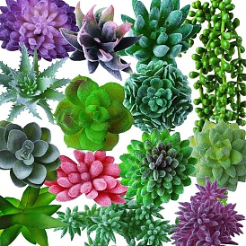 PVC Artificial Succulent Plant, Home Decoration, Pretending Prop Decorations