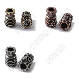 6pcs 3 couleur edc laiton couteau chaîne pendentif lumière parachute chaîne outil