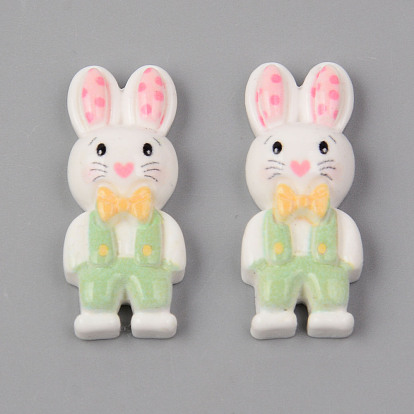 Opaque Resin Cabochons, Rabbit Shape