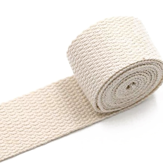 Polyester-Cotton Flat Ribbon, for Suitcases, Bags, Shoes and Hats Decoration